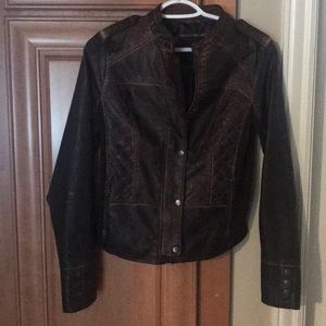 Faux leather jacket